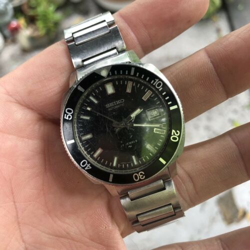 Vintage Seiko 7025 8099 Baby 62mas Diver Watch Bracelet