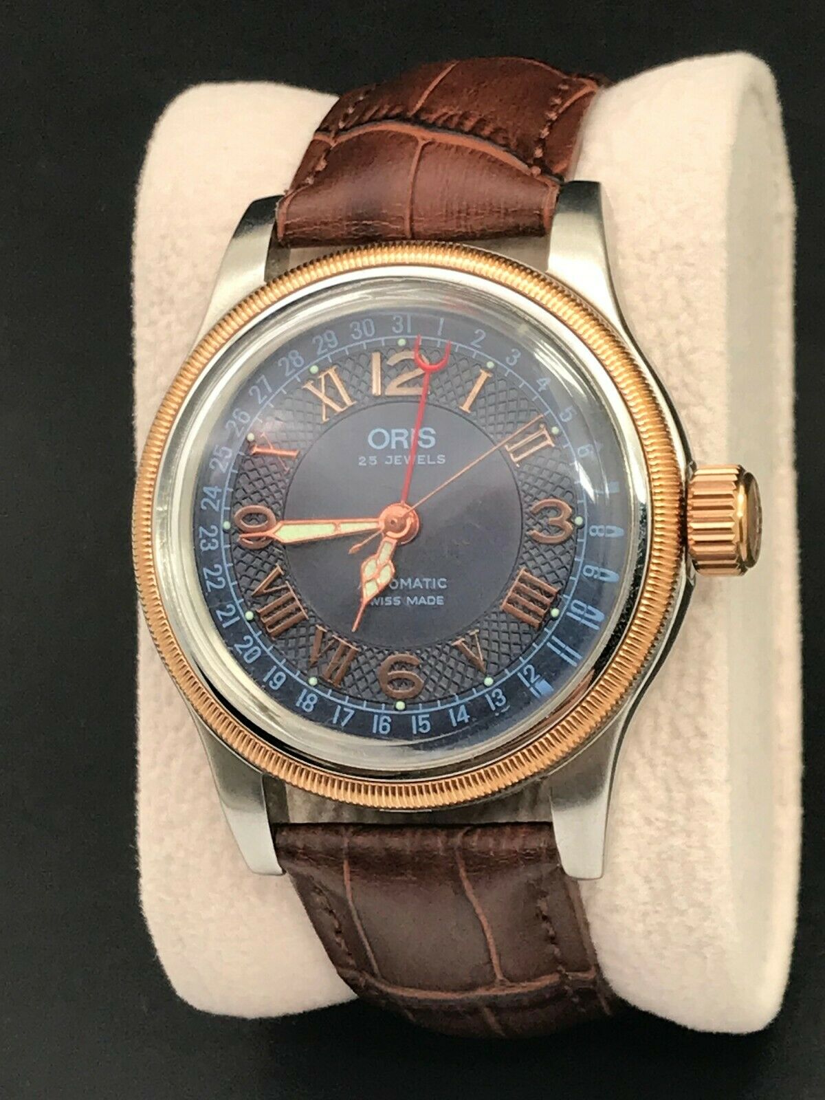 Oris Big Crown Pointer Date Automatic Blue Dial 25 Jewels