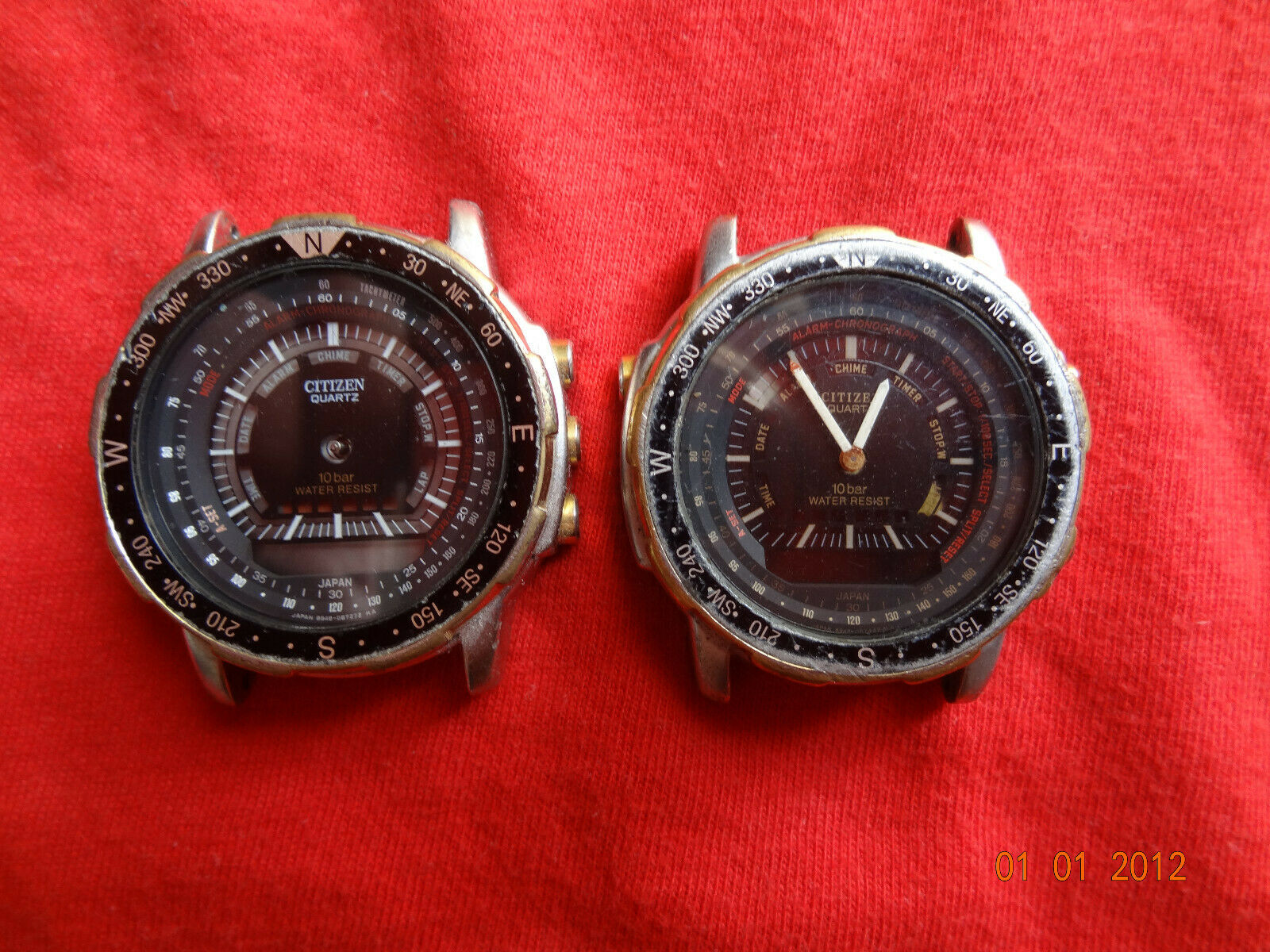Lot of 2: Vintage CITIZEN Digi-Ana 8948-088344 [For Spare/Parts or