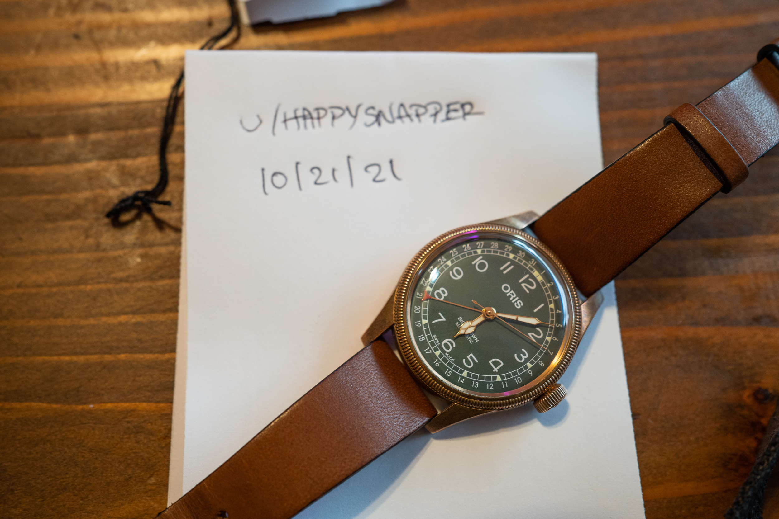 WTS 1450 Oris Big Crown Pointer Date 80th Anniversary Bronze