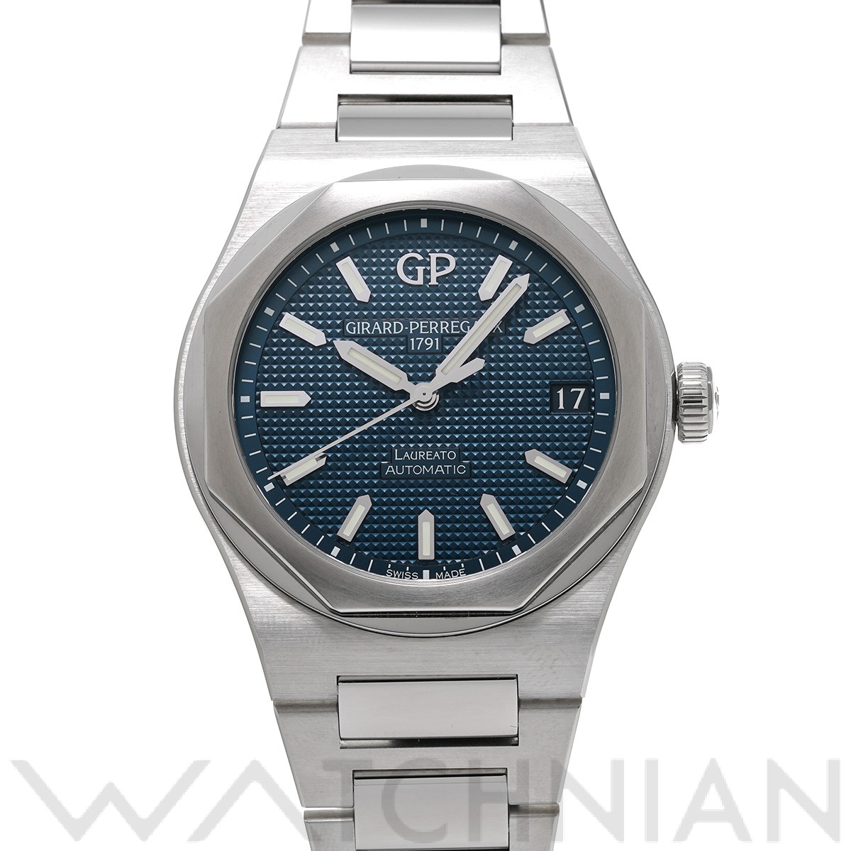 [Used] Girard Perregaux GIRARDPERREGAUX Laureato 42mm 810101143111A Blue Men's Watch