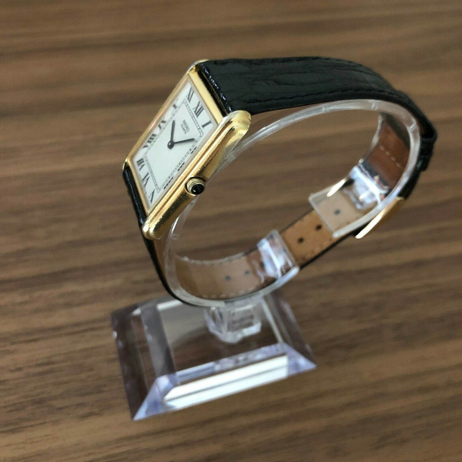 SEIKO Tank 2620-5580 26mm Daini Seikosha 1980 RARE Vintage