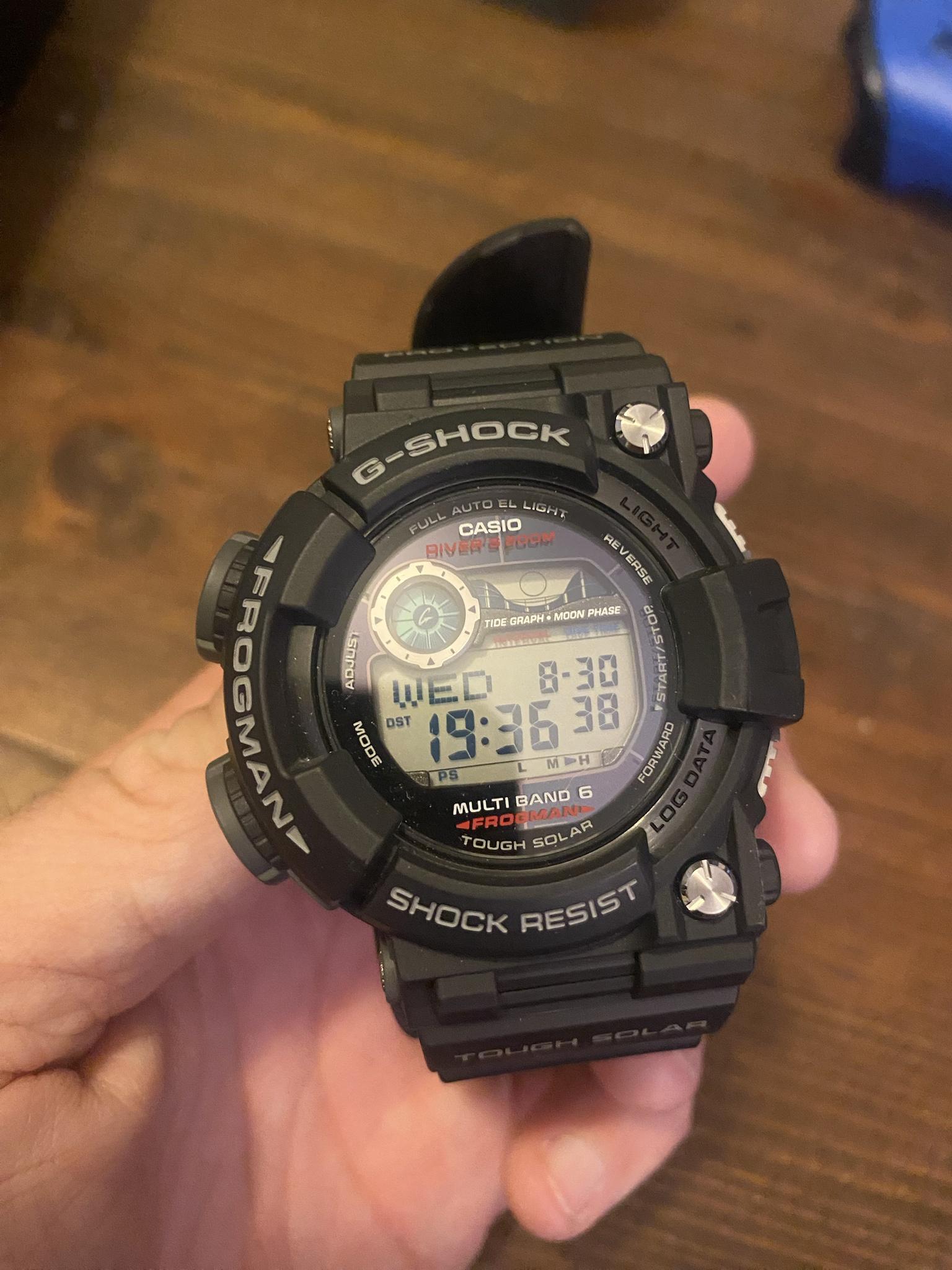 Vintage Casio G-Shock 1294 DW-8200 Japan K Frogman Digital Watch