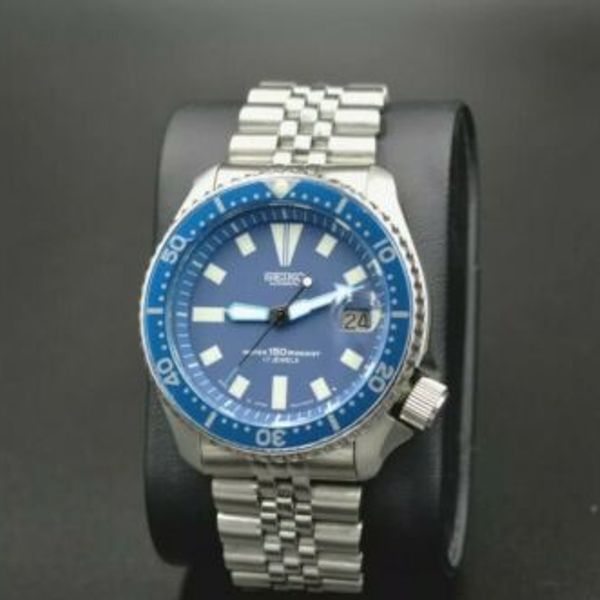 Seiko Automatic Scuba Diver's 7002-7001 Wrist-Watch, Stunning Blue - Foto 7