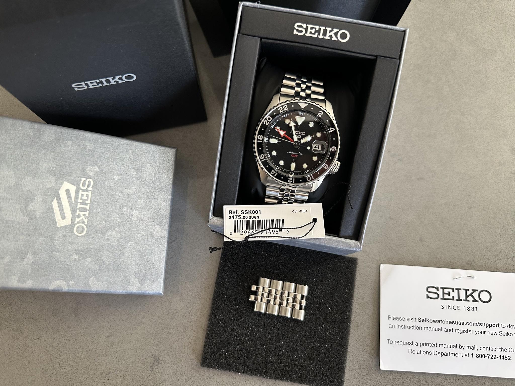 WTS](Seiko) (SSK001) (GMT Black) | WatchCharts