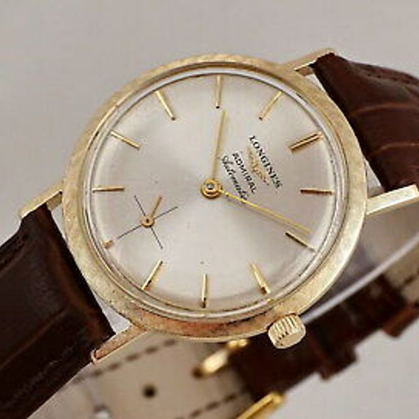 VINTAGE LONGINES ADMIRAL 1200 14K GOLD AUTOMATIC ORIGINAL DIAL FROM 1960 s WatchCharts Marketplace