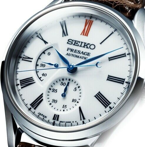 NEW SEIKO PRESAGE LUXE ARITA PORCELAIN DIAL POWER RESERVE DATE