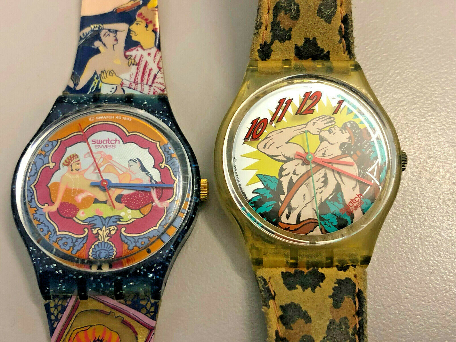LOT 2 Vintage Swatch Sex Teaze GN136 Kama Sutra Oongawah Tarzan
