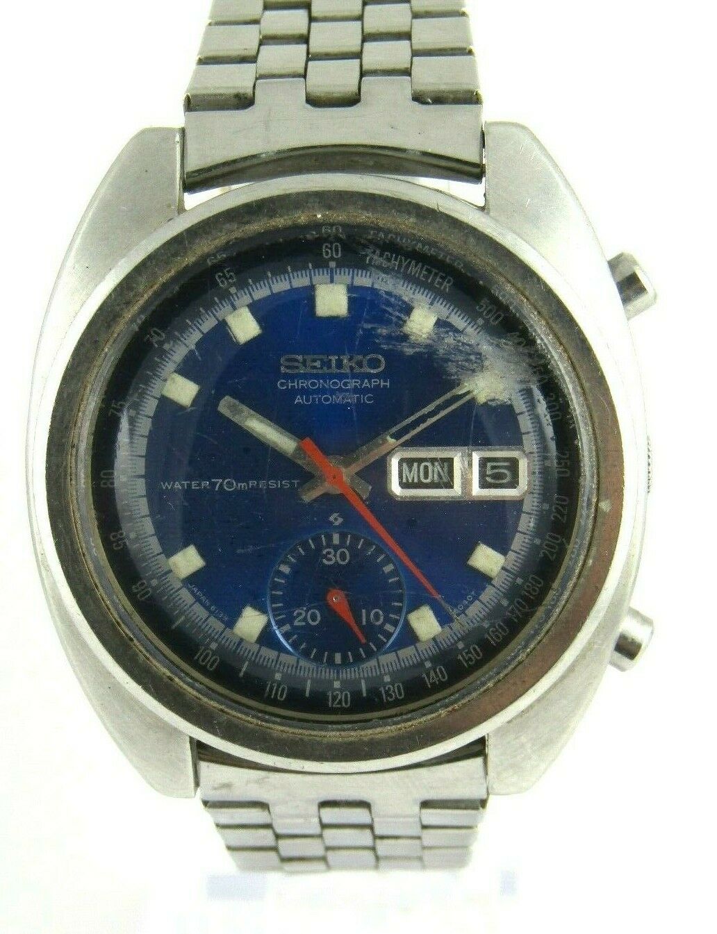 Vintage Seiko 6139 6011 Chronograph Automatic Mens Watch Watchcharts 7248