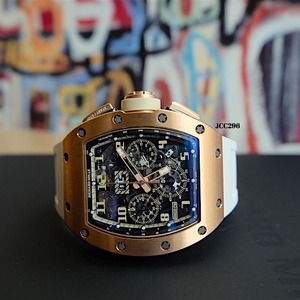 FS Like New Richard Mille RM 011 Ivory Filipe Massa Rose Gold