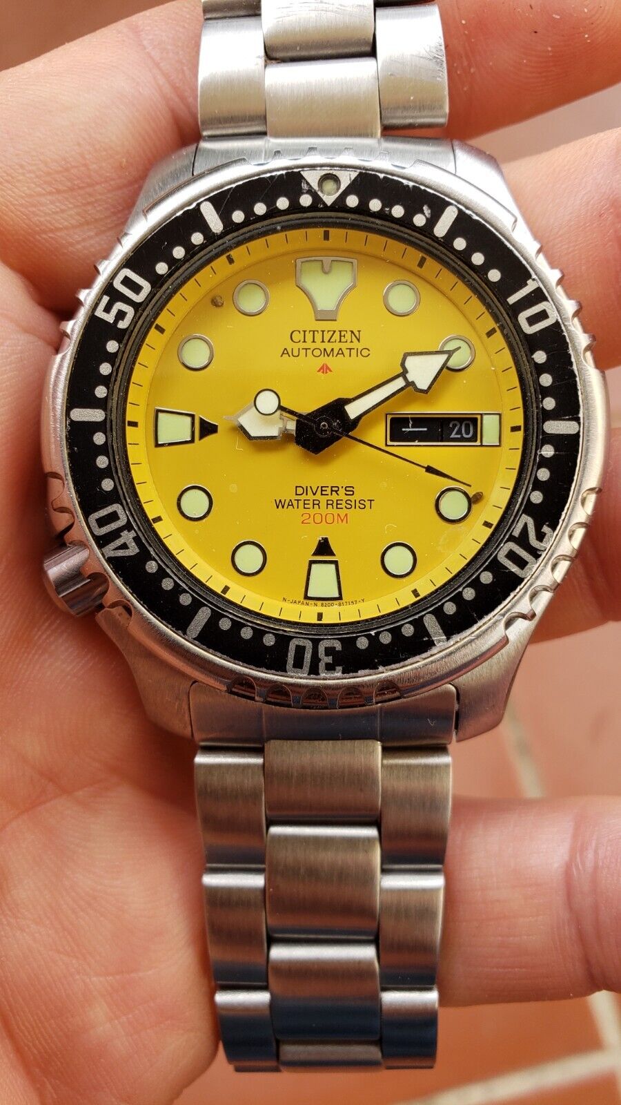 very rare citizen promaster ny0040-25y GN4S ( 8203) japan yellow