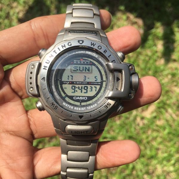 Casio PRT 4000 Hunting World Titanium | WatchCharts Marketplace