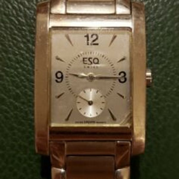 ESQ SWISS Men’s Watch Swiss Quartz Movement Water Resistant as is