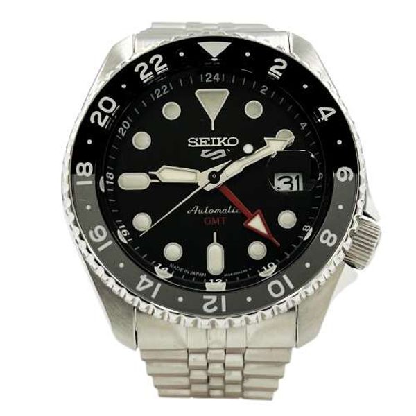 [Used] SEIKO 5 Sports SBSC001 Black Dial Mechanical Automatic GMT ...