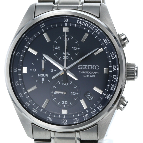 Seiko SEIKO Chronograph 8T67-00L0 Quartz Navy Dial 3-needle Men's Watch  [mo] [Used] [Free Shipping] | WatchCharts
