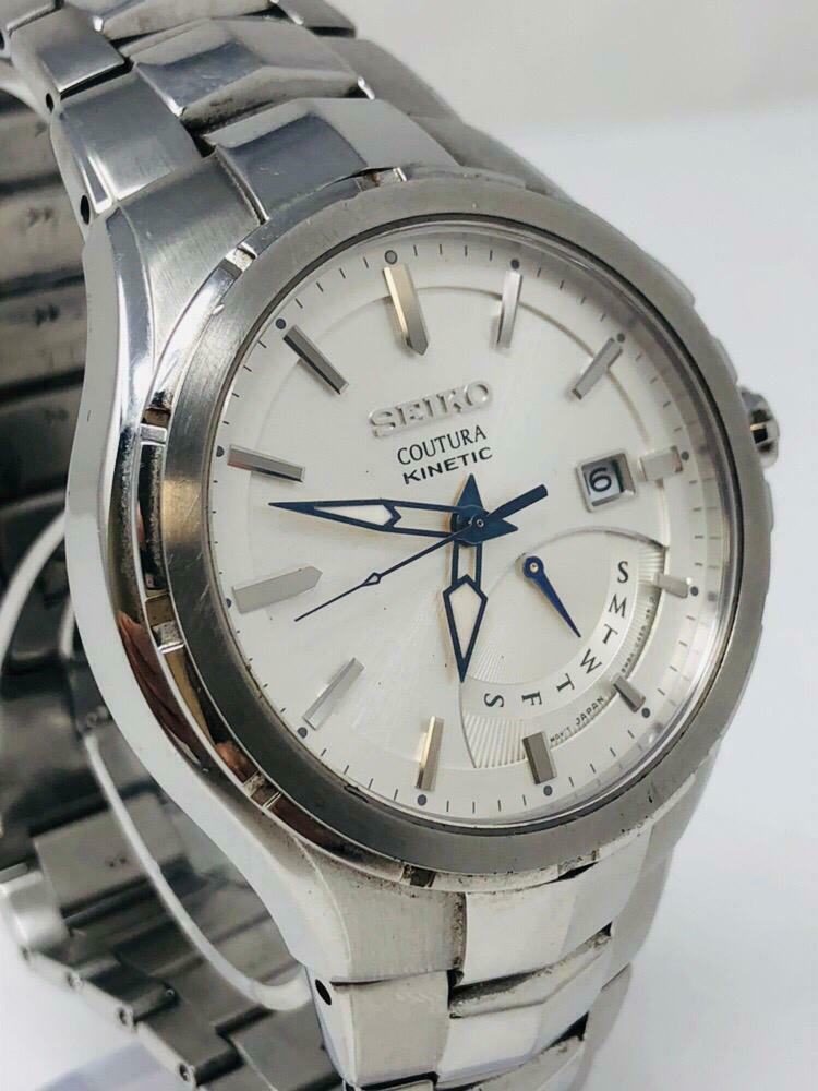 SEIKO Coutura Kinetic Men s Bracelet Quartz Watch 5M84 0AF0 10ATM