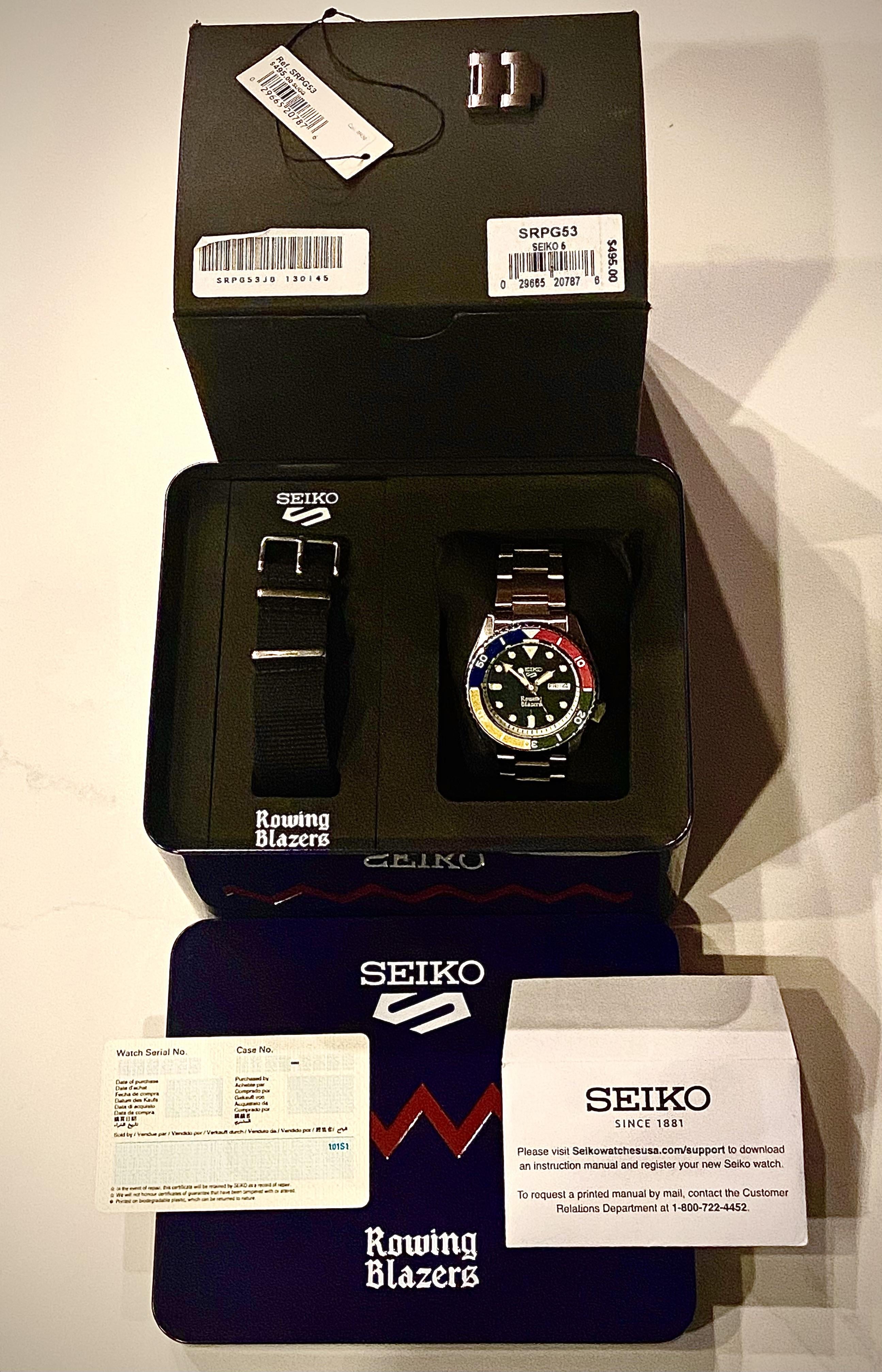 驚きの価格 WTS] Seiko x Rowing Blazers “Colorblock”Limited Edition 名探偵コナンカードゲーム