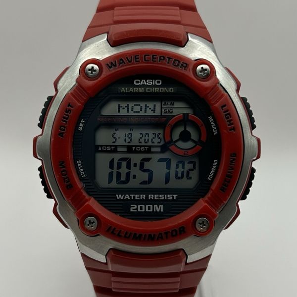 Casio Wave Ceptor WV-200A Digital Mens Wrist Watch - New Battery ...