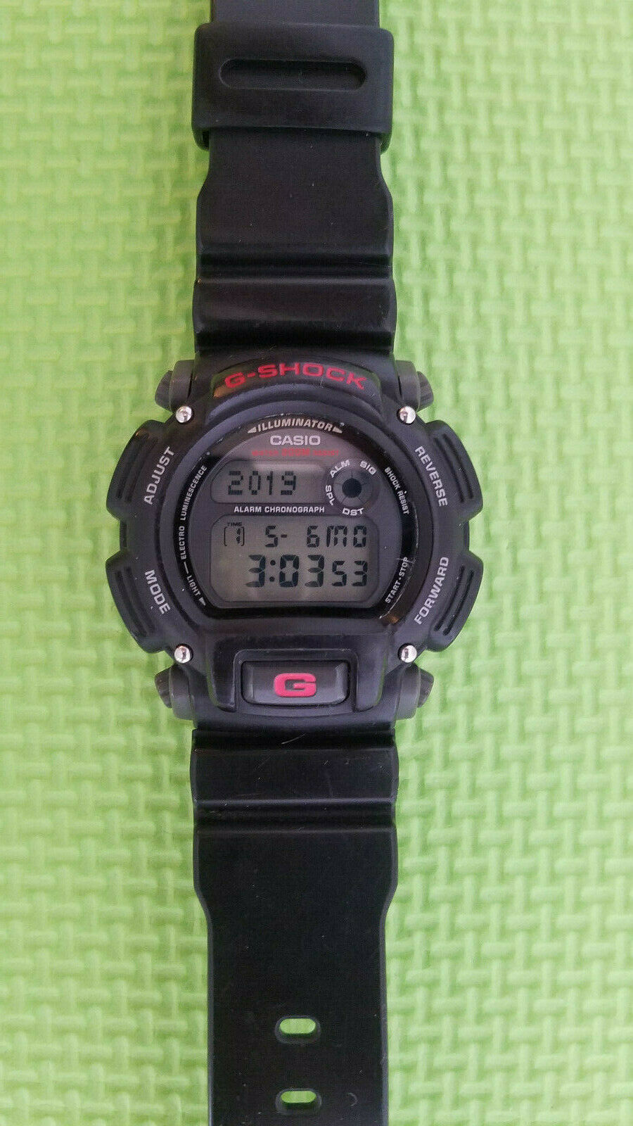 CASIO G SHOCK DW 9050 2163 BLACK RED WATCH NEW BATTERY GREAT CONDITION WatchCharts