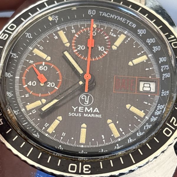 Montre Yema Sous Marine Automatique Vintage - Fonctionnelle, Modèle Driver étanche