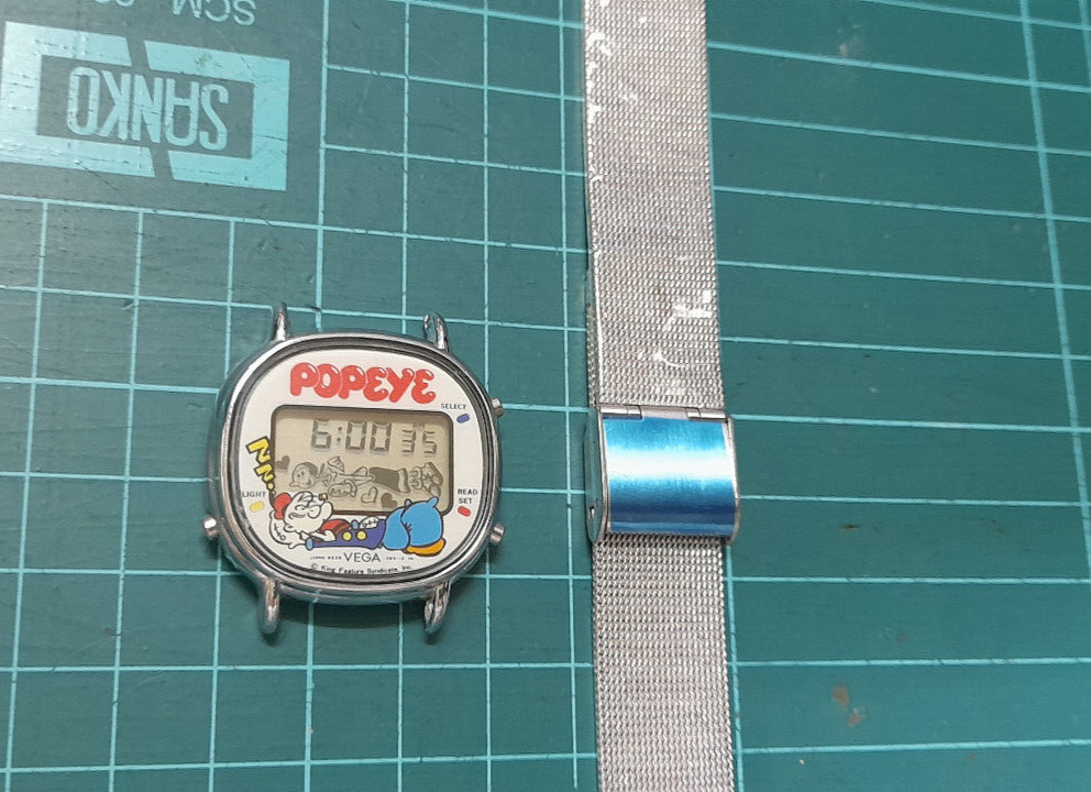IPER RARE VINTAGE 80s VEGA By Citizen 9538-392311 LCD Watch Japan