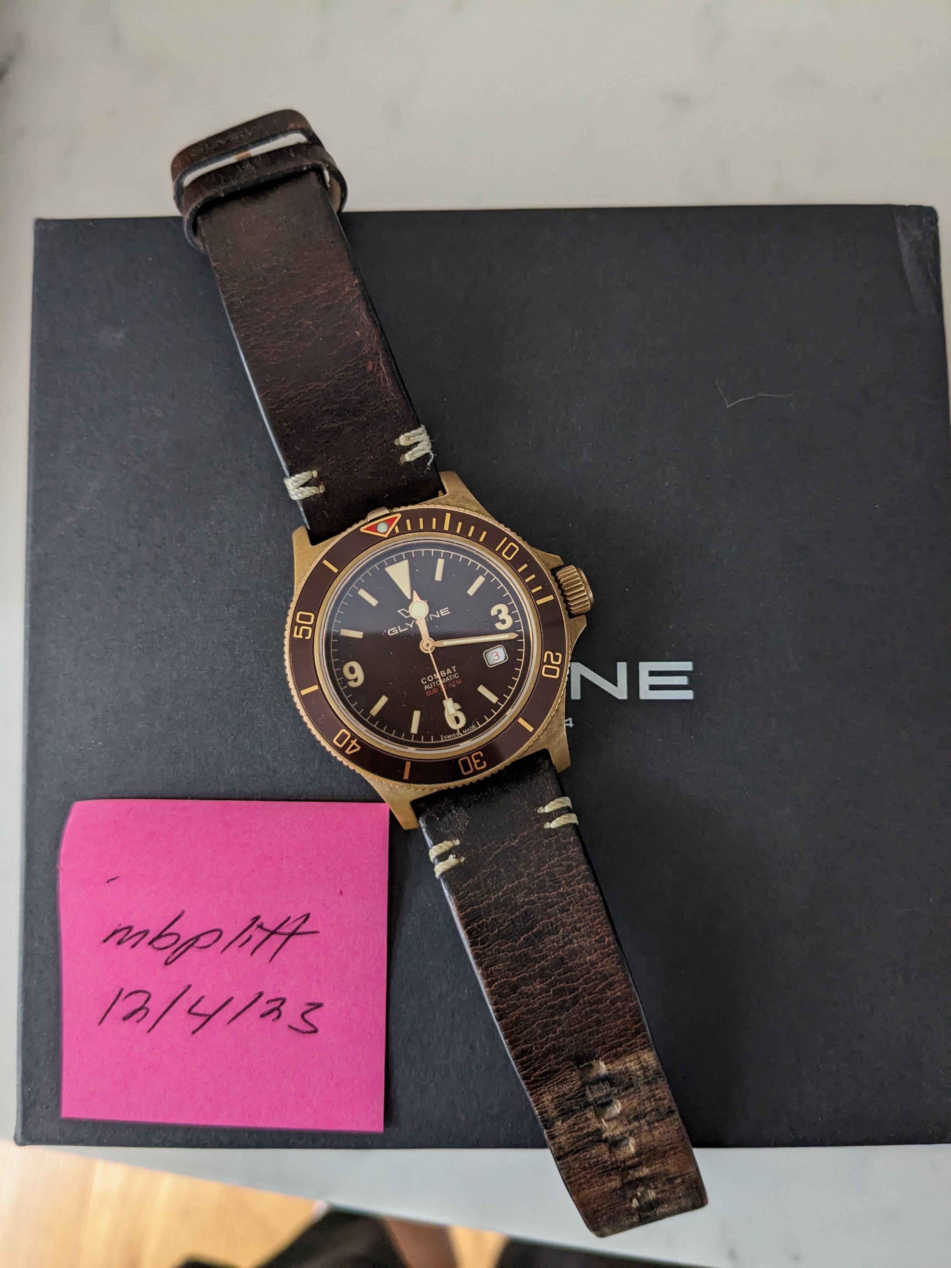 WTS Glycine GL0267 Combat Sub Bronze Mass drop Edition