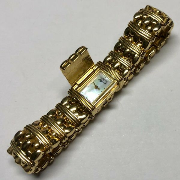 Vintage Citizen Elegance Gold Tone Ladies Wristwatch Watch 5421-S49054 ...