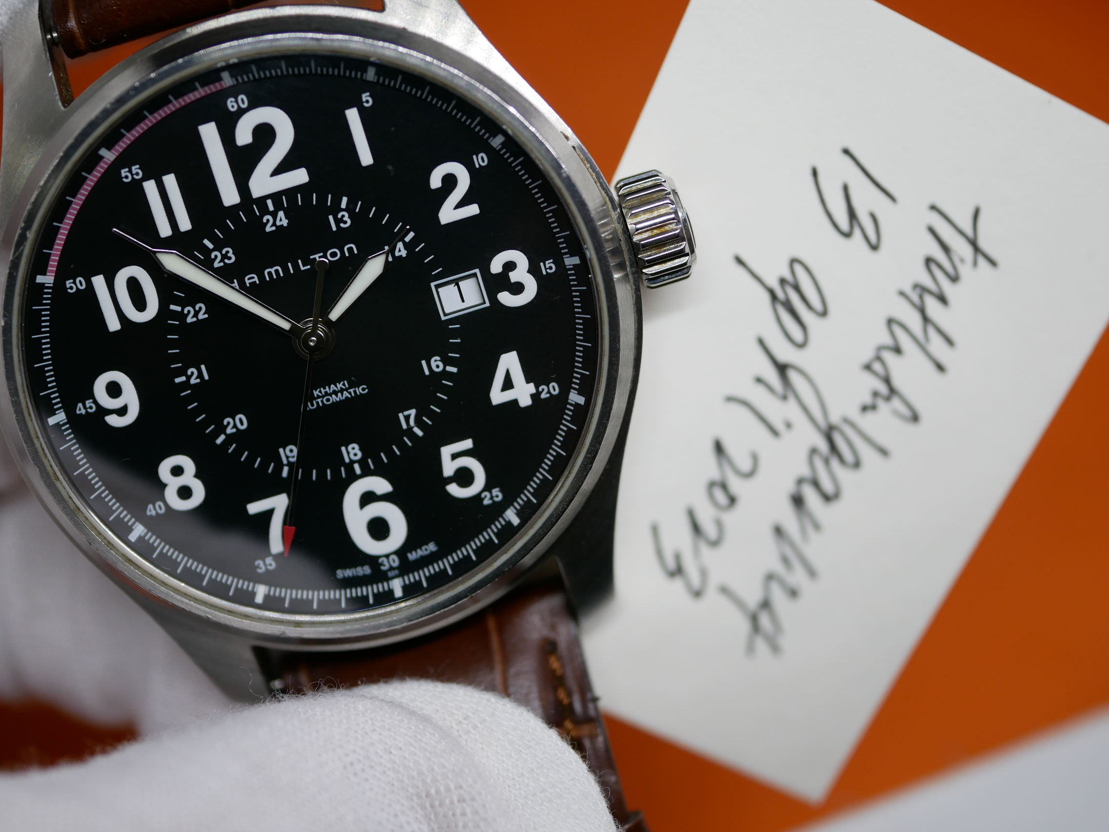 Hamilton khaki best sale officer automatic 44mm