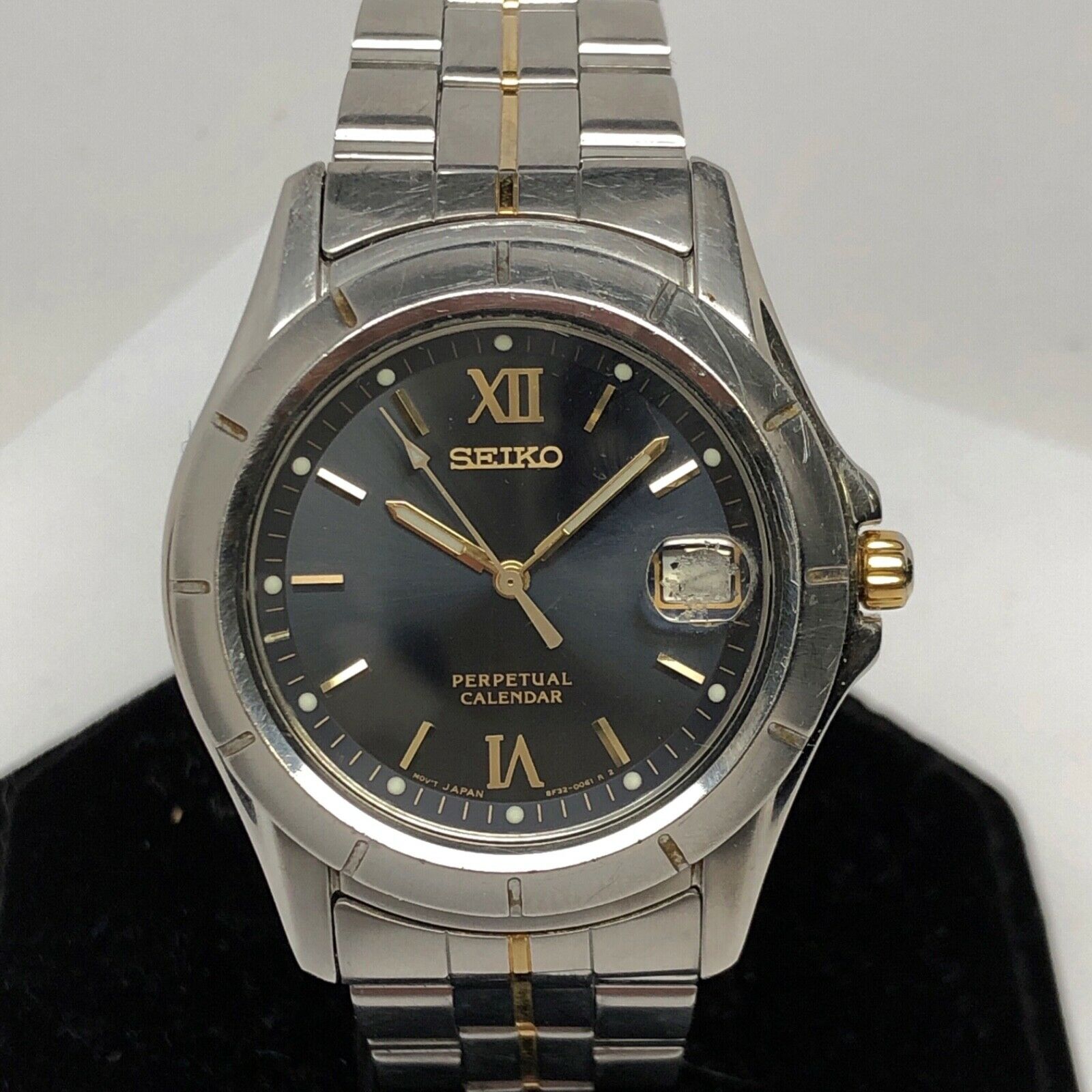 Seiko Men's Perpetual Calendar Quartz Watch - Model # 8F32 Seiko Men's Perpetual Calendar Quartz Watch - Model # 8F32