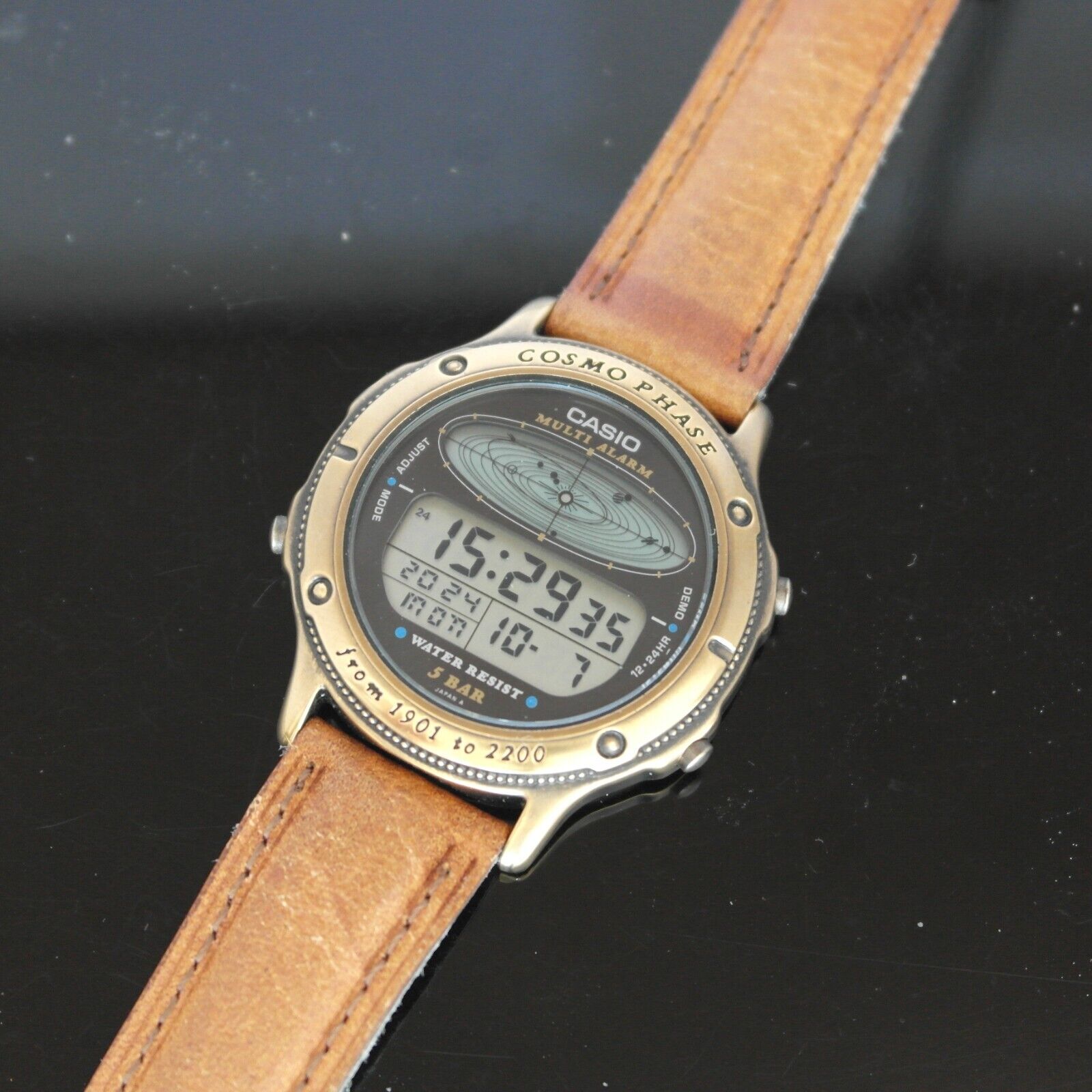 VINTAGE CASIO COSMO PHASE CGW-91 MODULE {908} 1985Men's Watch