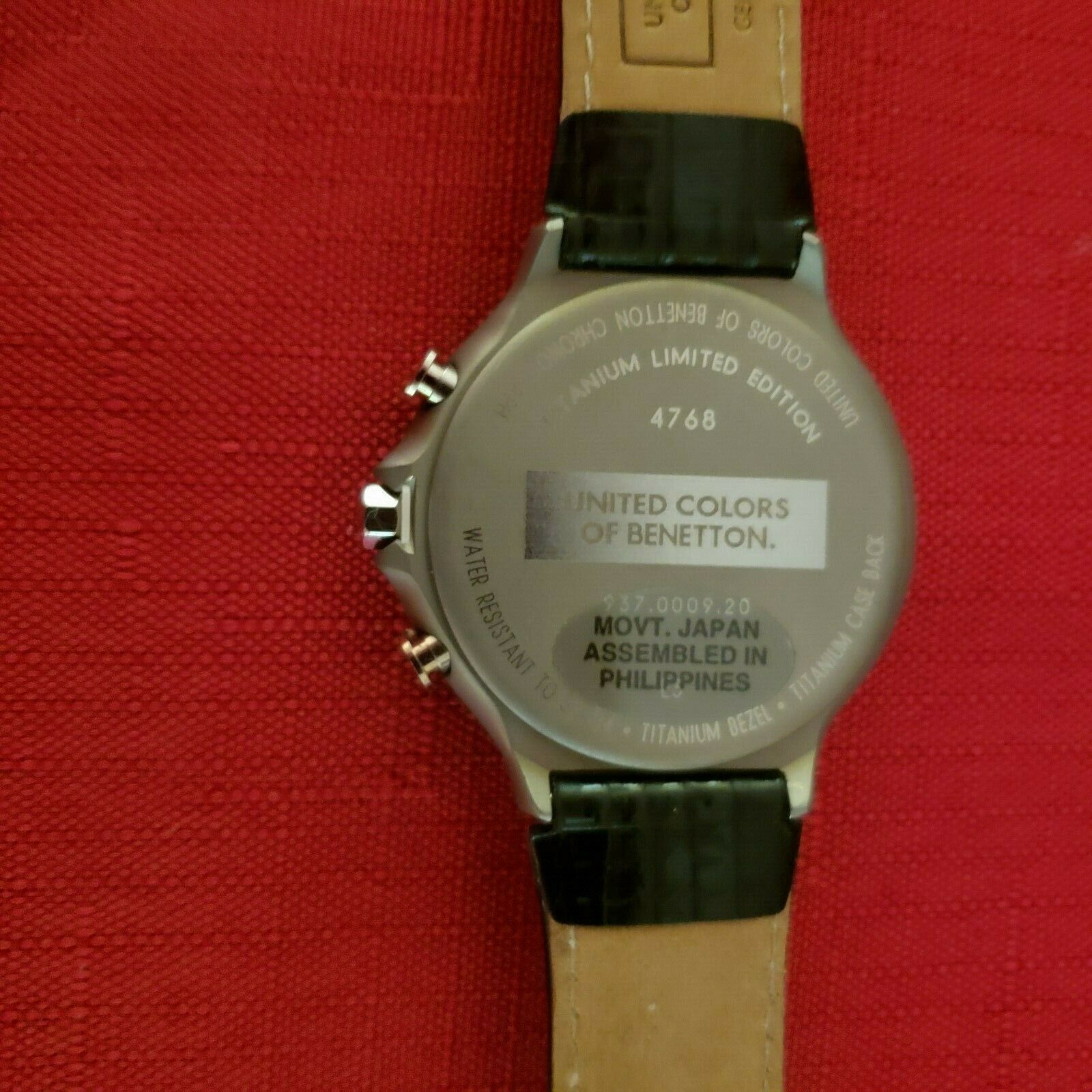 United colors of benetton titanium watch