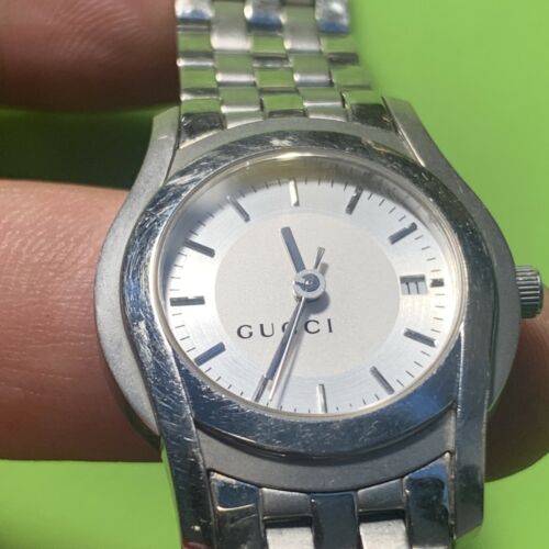 Gucci 5500L,Authentic Swiss Ladies Watch New Battery Working