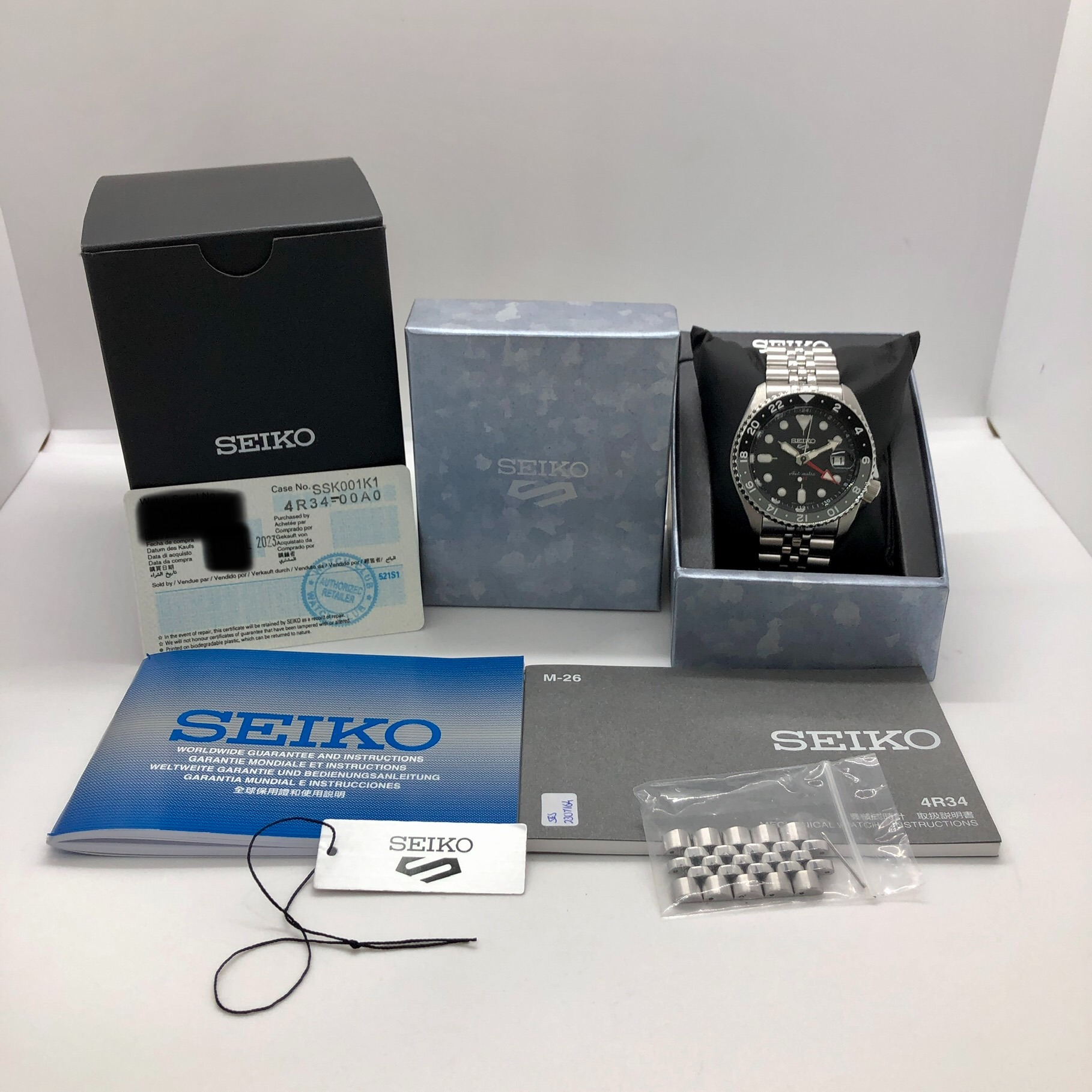 SEIKO 4R34 00A0 BLACK DIAL 5 SPORTS AUTOMATIC 2023 MEN S WATCH