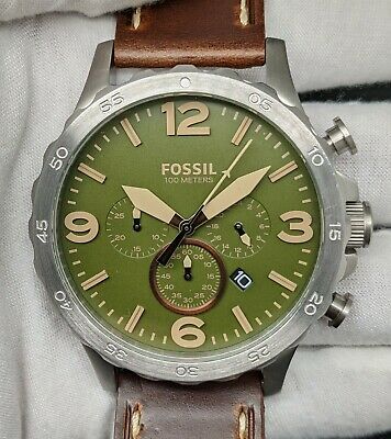 Fossil Nate Chronograph JR1426 Wrist Watch for Men for sale online | eBay
