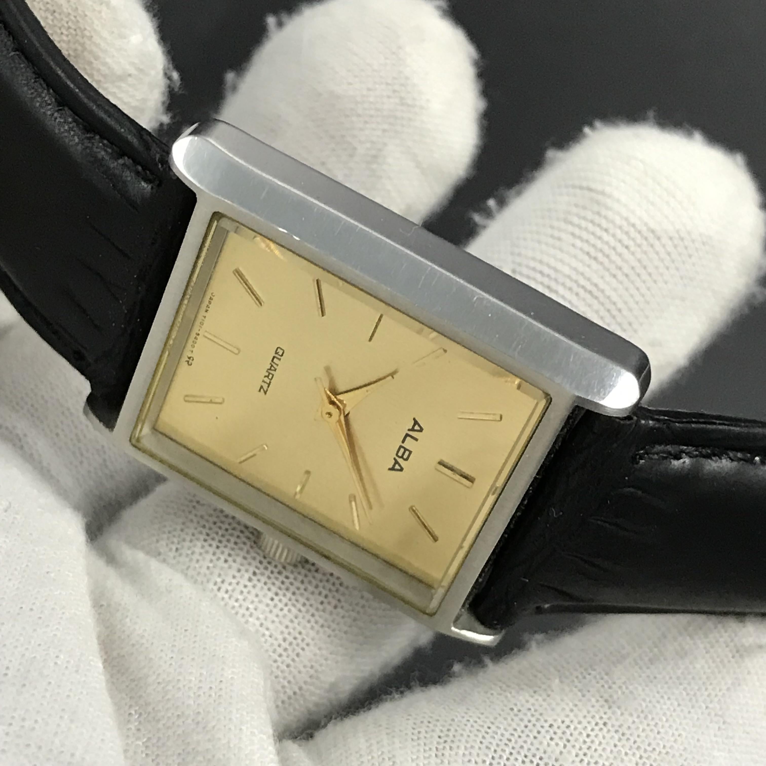 WTS] Vintage Seiko Alba Tank Shape Lining Dial Japan Men's Quartz