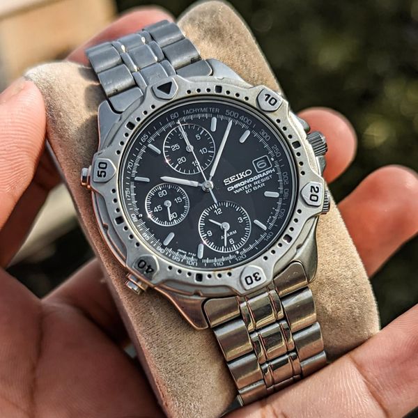 SEIKO セイコー クロノグラフ 7T32-6E40メンズ腕時計 WTS] Vintage Seiko 7T32-6E40 Alarm Chronograph Quartz JDM