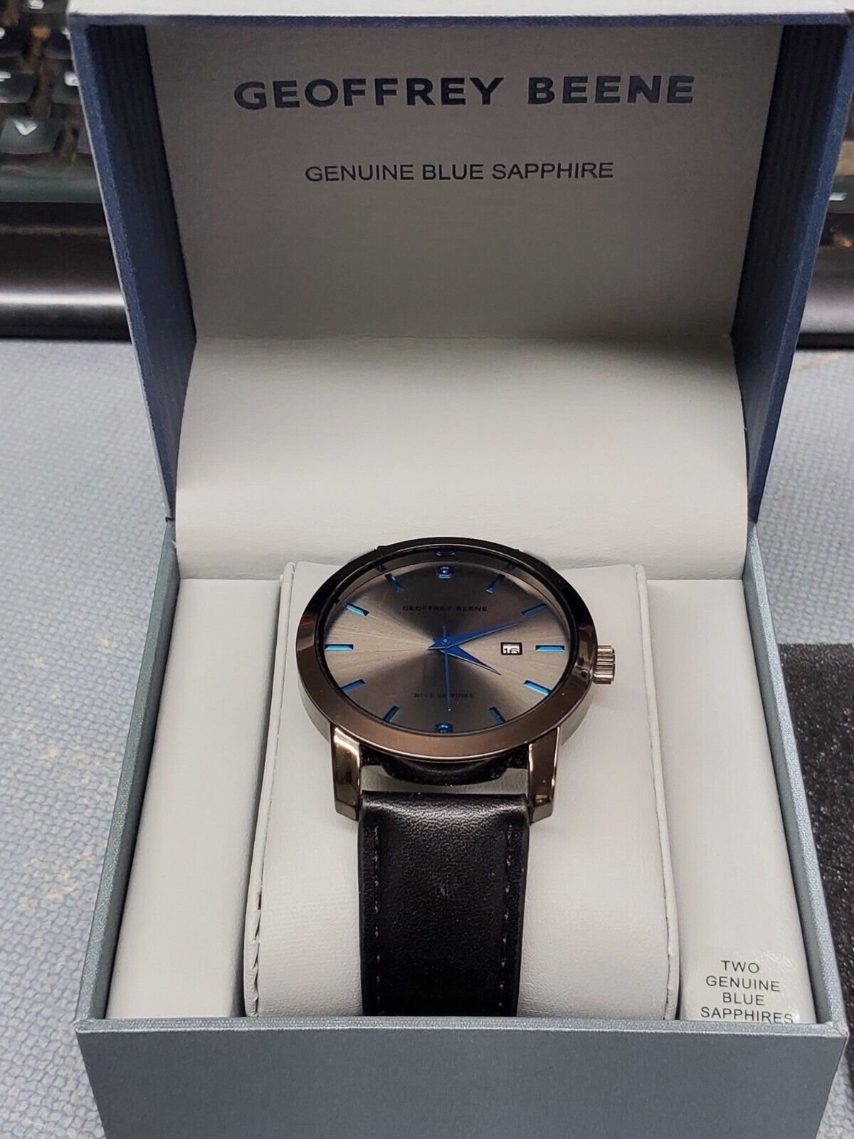 Geoffrey beene 2024 watch blue sapphire