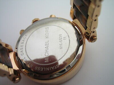 MICHAEL KORS PARKER WOMENS WATCH MK5538 ROSE GOLD CHRONOGRAPH CRYSTALS GENUINE WatchCharts