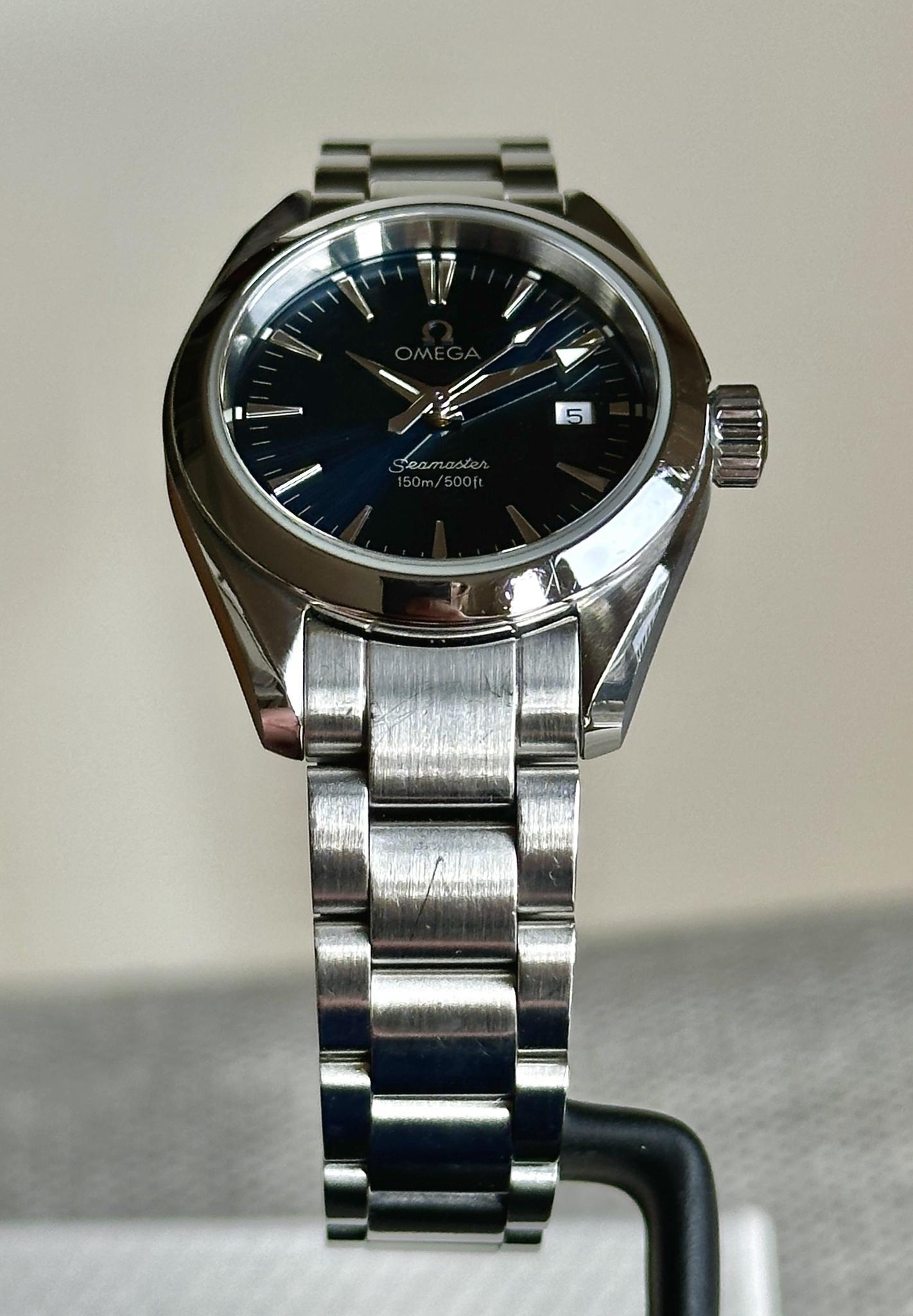 WTS Omega Seamaster Aqua Terra Ladies 29mm 2577.80 Box Papers