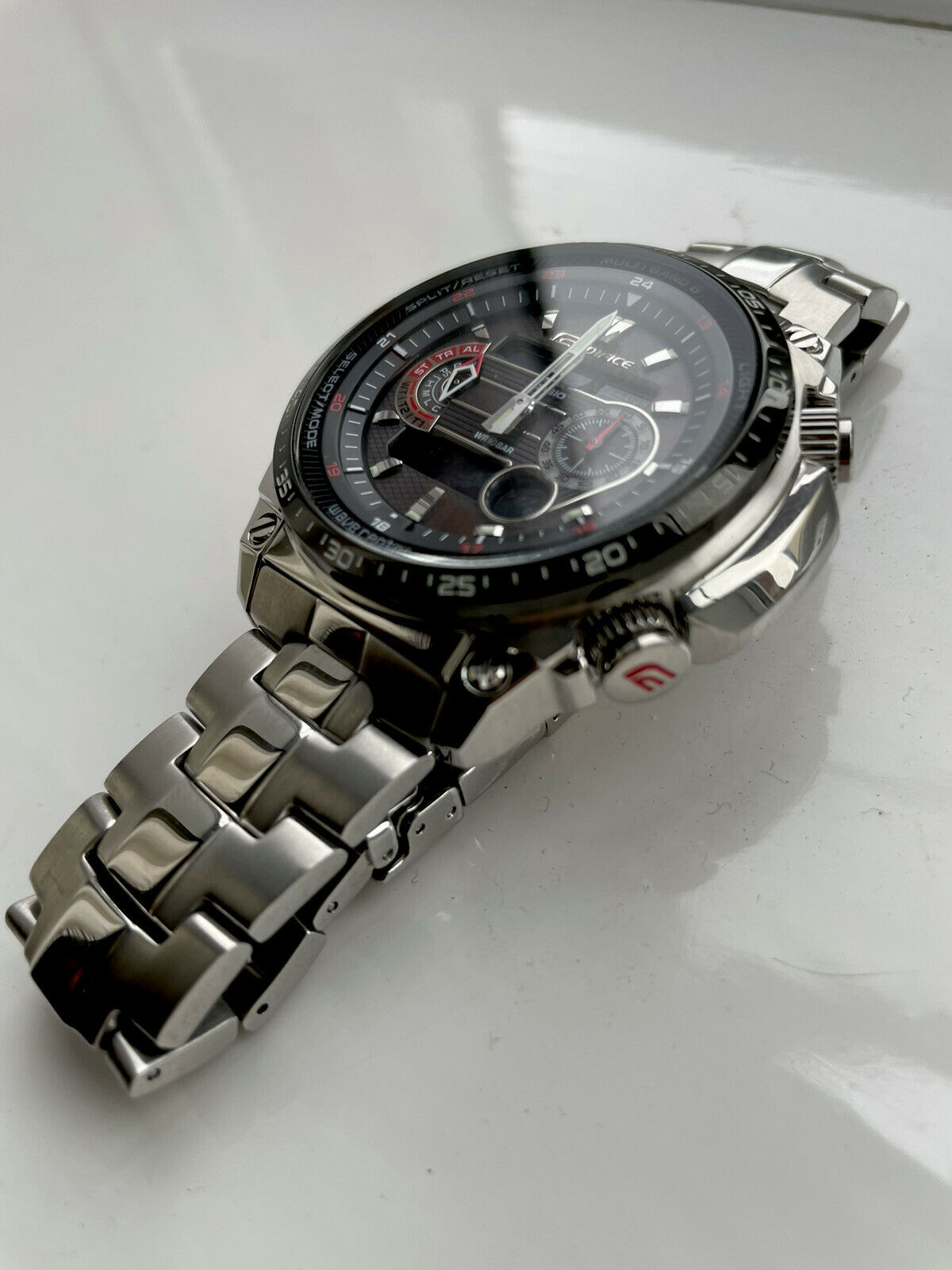 Mens Genuine Casio Edifice Solar Radio Controlled ECW-M300EBD-1AER