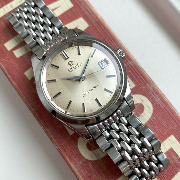 Vintage Omega Seamaster Automatic Silver Dial Steel Case w/ BOR ...