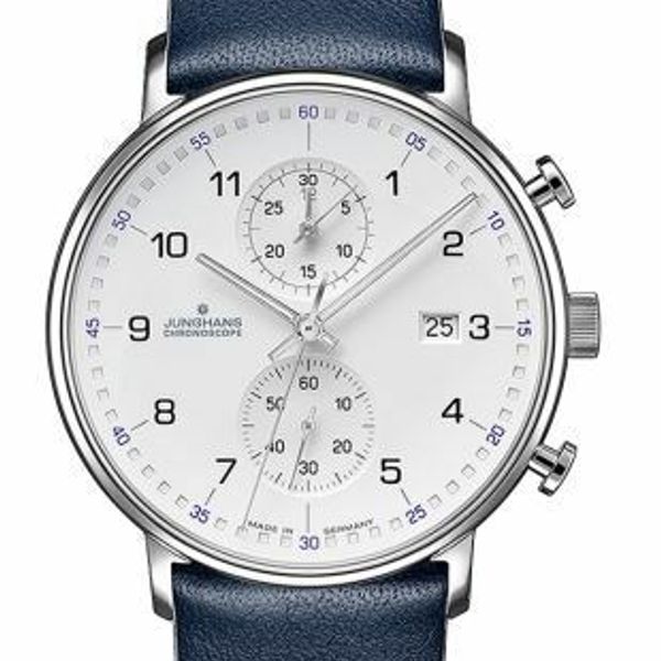AUTHORIZED DEALER Junghans 041/4775.00 FORM C Chronoscope 40mm Case