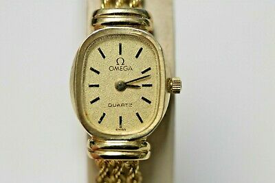 Ladies 14K Yellow Gold Triple Rope Bracelet Quartz OMEGA 1375