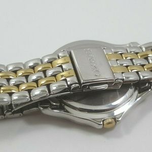 Seiko Quartz MOP Dial Crystal Accent Stainless Steel Ladies Watch 7N82-0HV0  | WatchCharts
