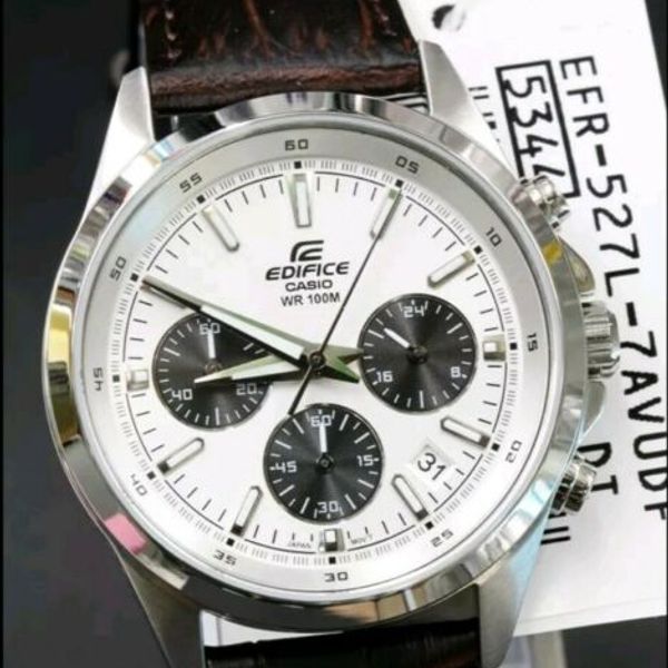 EFR 527L 7A Panda Casio Men s Watch Racing Edifice Chronograph New Rare WatchCharts Marketplace