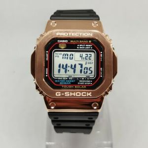 Casio G shock GW-M5610 with custom Rose Gold metal bezel