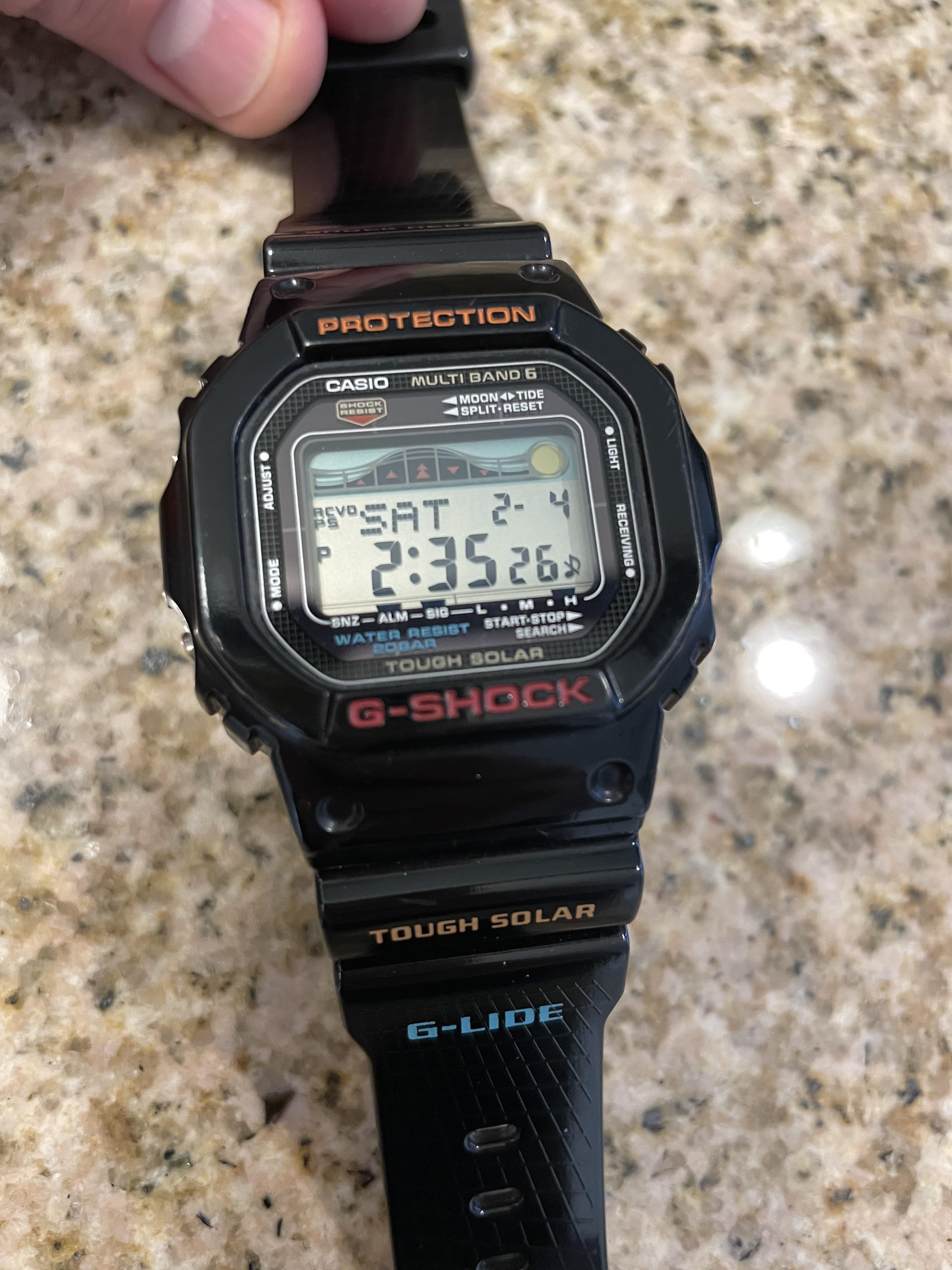 Model Gwx 5600 WTS] Casio G-Shock GWX-5600-1 G-LIDE Surfer Glossy 