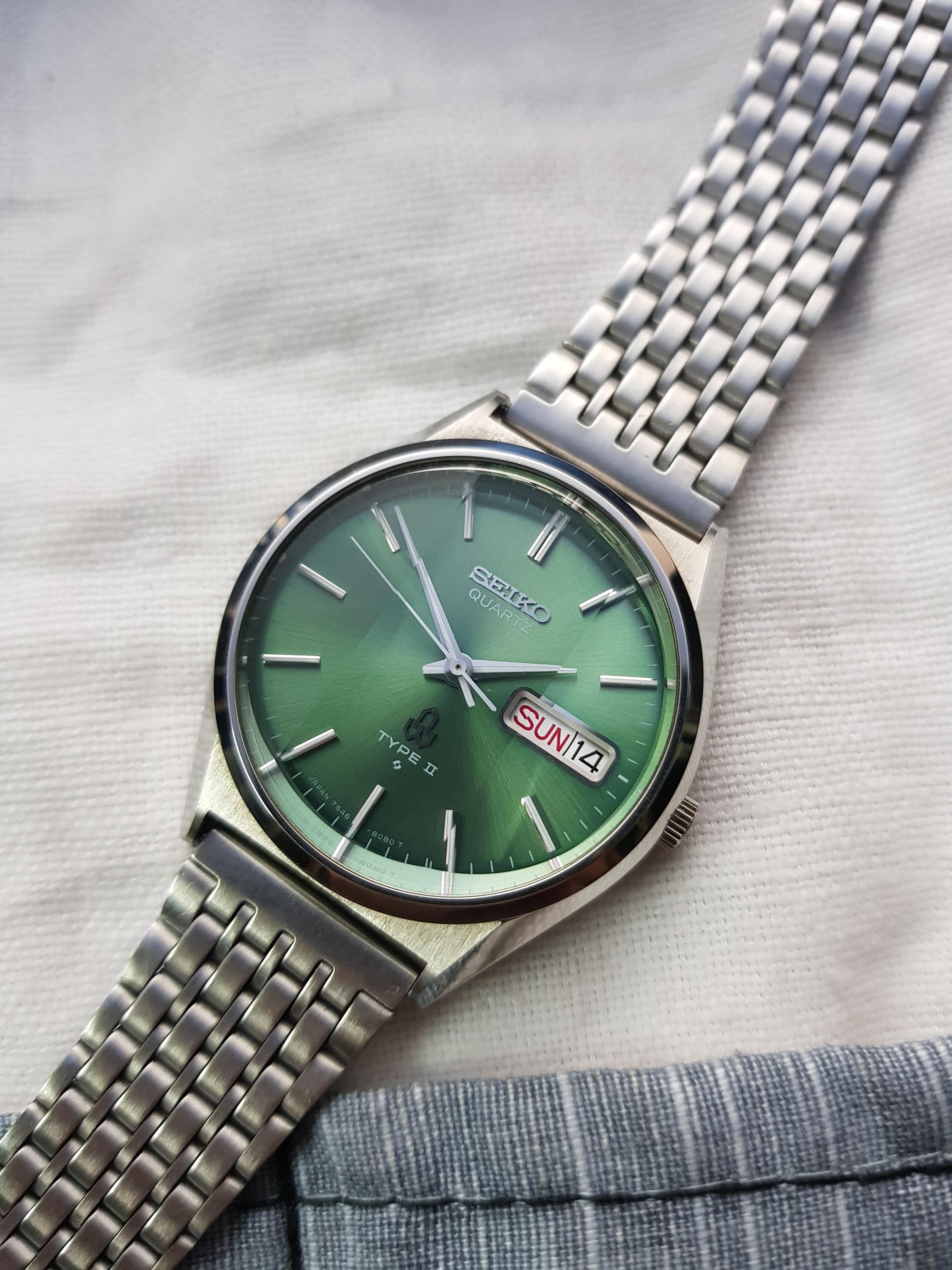 WTS] Seiko Type II 7546-8190 Near mint condition with Emeral Green