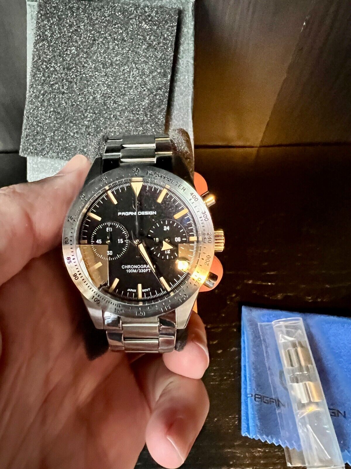 Pagani Design PD-1766 Speedy 57 Seiko VK-64 Mechaquartz 