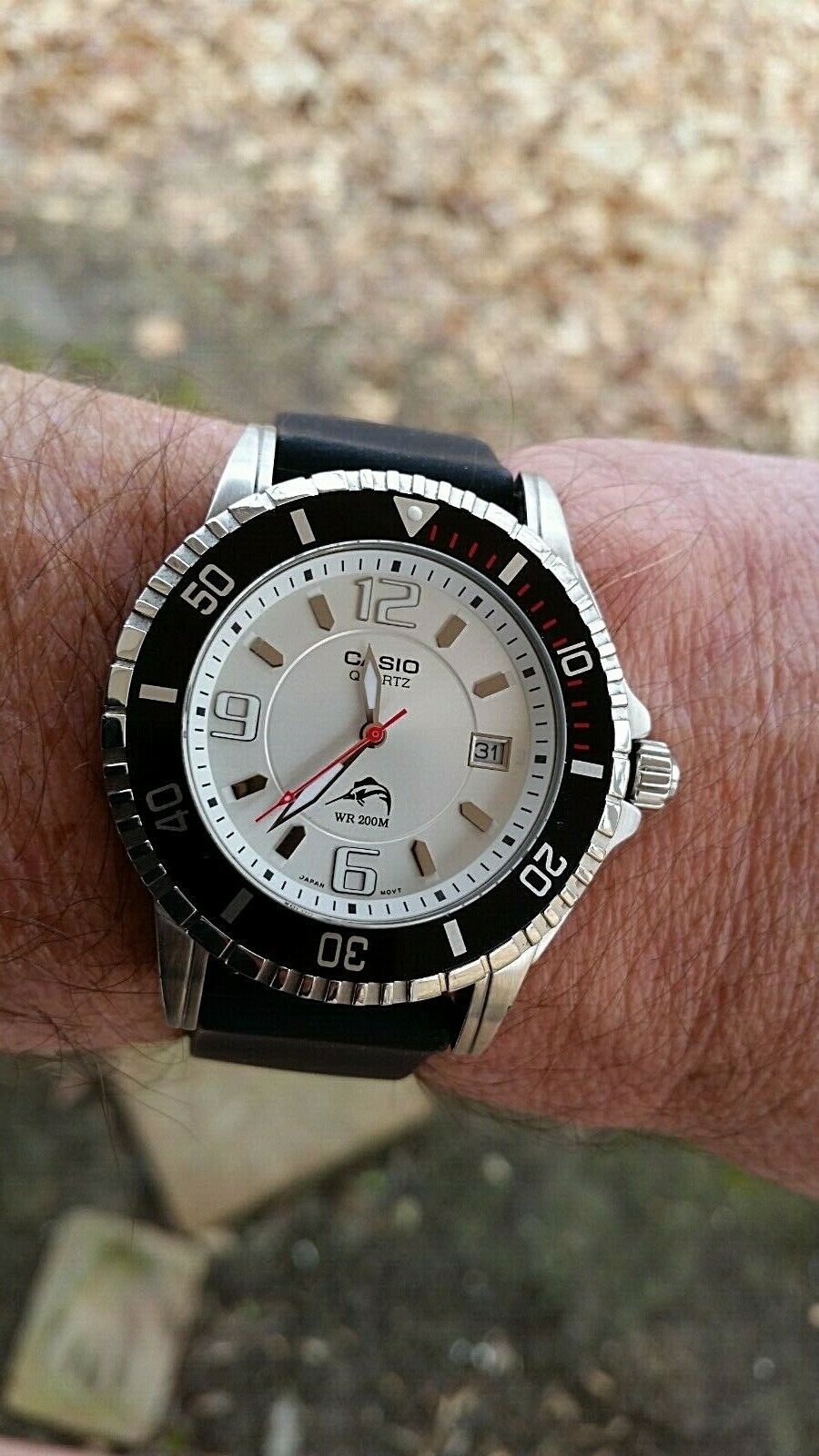 casio duro white dial